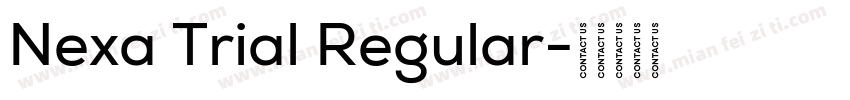 Nexa Trial Regular字体转换